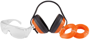 Комплект Храсторез 1 / Очила, Антифони, 2 Ролки Найлонова Корда