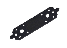 Перфорирана Пластина за Сглобяване на Дърво Черна Декоративна