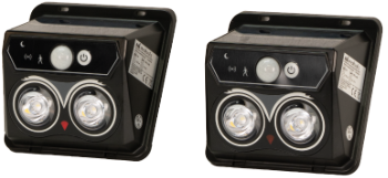 LED Прожектор със Слънчно Зареждане и Датчик за Движение, с Регулируеми Светлини, за Стена