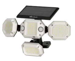LED Прожектор със Слънчно Зареждане, Многопосочен, с Дистанционно