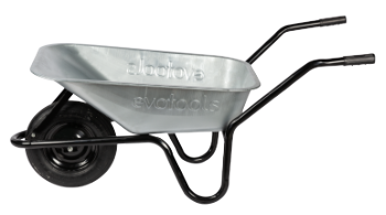 Ръчна Количка N с Поцинкована Вана, Пневматично Колело и Метална Джанта