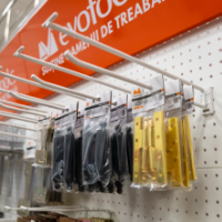 Двоен Кука с Държач за Ценник за Метален Експозитор 2068