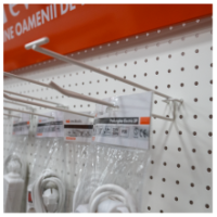 Кука с Държач за Ценник за Метален Експозитор 2068