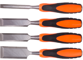 Длето за Дърво с TPR Дръжка (4 броя)