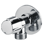 Никелиран Ъглов Кран с Керамичен Механизъм EvoSanitary®