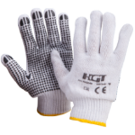 Плетени Градинарски Ръкавици с Черни Точки