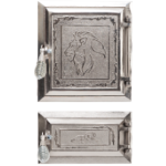 Врата за Печка + Пепелник Leo Никелирана