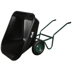 Тачка с черна пластмасова вана с накланяне и 2 колела 220 EvoTools®