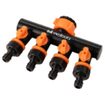 Адаптер за Маркуч 4-Пътен с Кранове EvoTools®