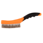 Телена Четка от Неръждаема Стомана, Пластмасова Дръжка, 2 Цвята