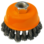 Телена Четка Тип Чаша с Усукани Снопове за Ъглошлайф